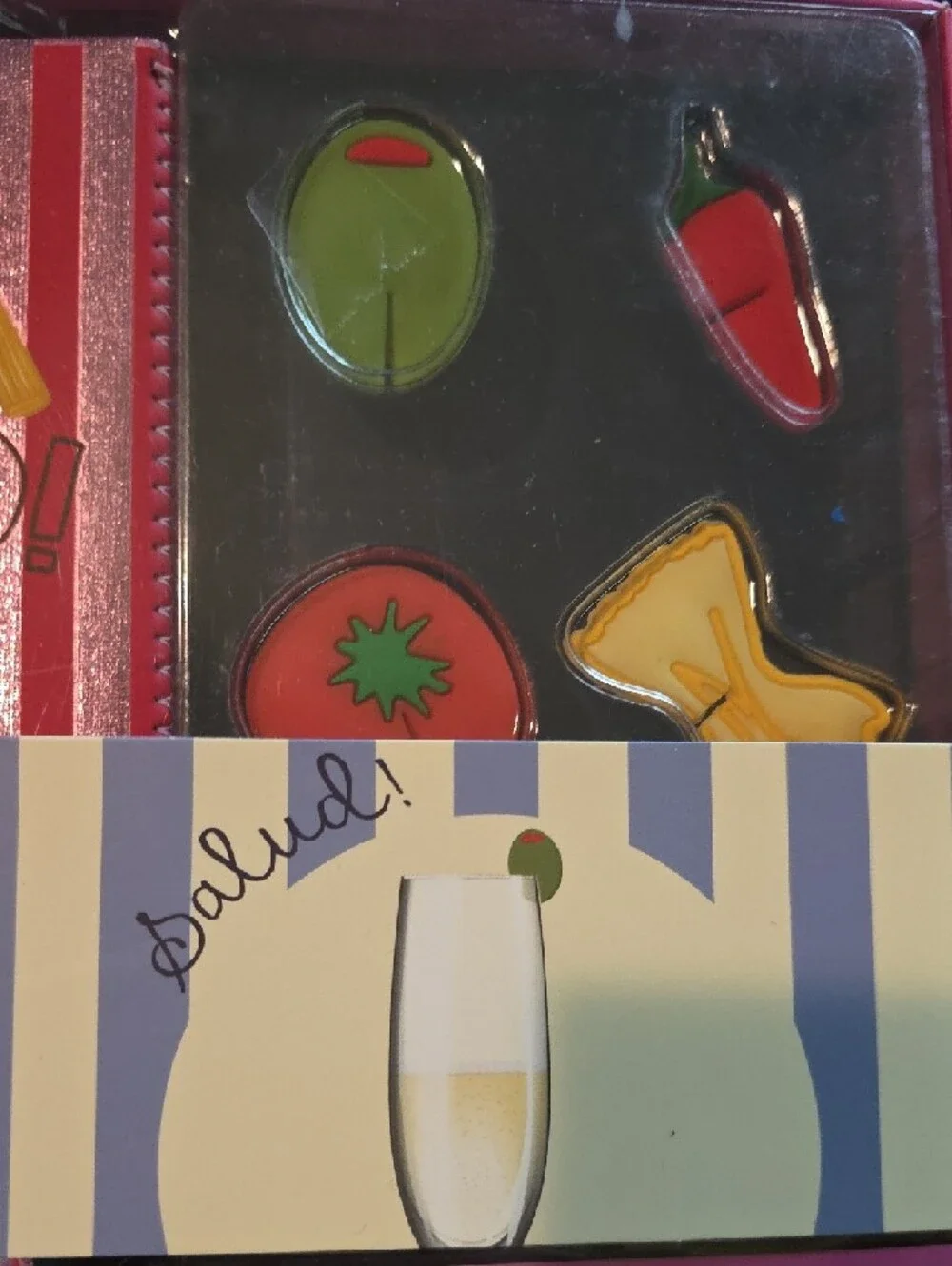 Italian Party Pack Slim Can Sleeves & Drink Markers - Pink, Blue, Red